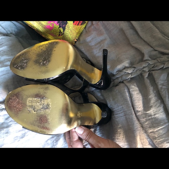 Versace for H & M black patent velvet heels - Picture 4 of 8